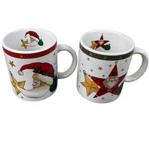 Vintage Y2K Signature 1994 Limited Edition Set of Two Coffee Mugs